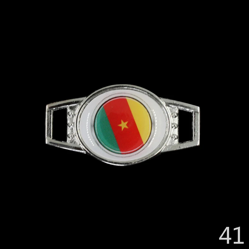 26# Trinidad flag Shoelace Buckle Charms Football Team For New Sneakers Sport Shoes Paracord Bracelets Decoration | Украшения и