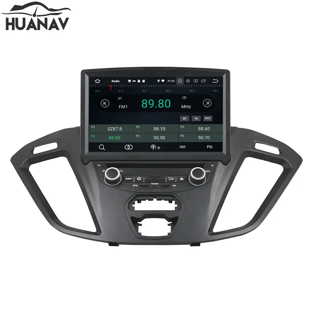 HUANVA Android 8 0 CD DVD плеер GPS навигация для Ford Transit Custom 2016 мультимедийный магнитофон