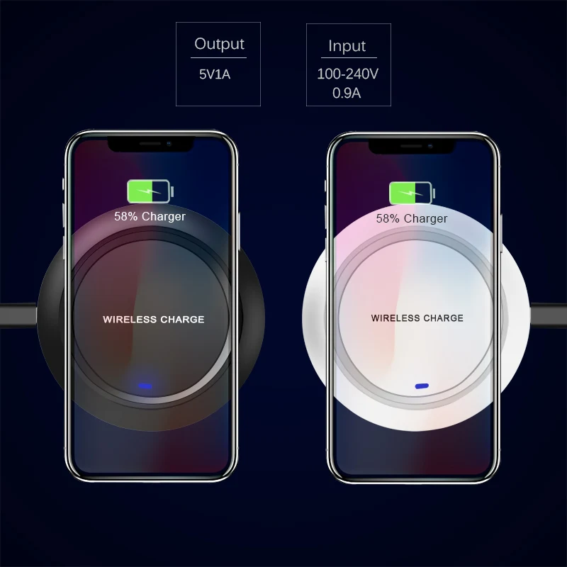 Беспроводное зарядное устройство CinkeyPro для iPhone 8 10 X Samsung S7 S8 5 В/1 А | Мобильные