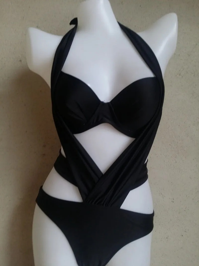 Женский слитный купальник со стальной веревкой сексуальный купальный костюм с