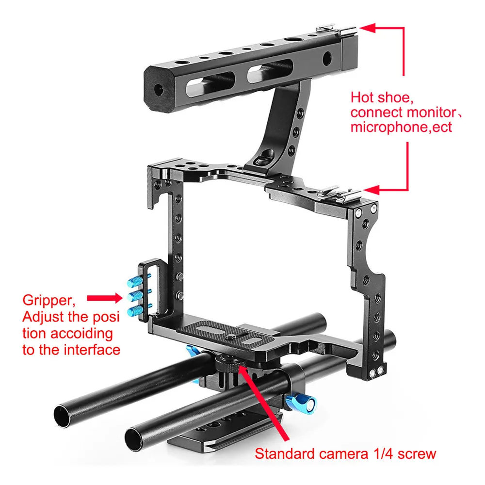 Yelangu ручной DSLR Клетки для камеры стабилизатор комплект Плёнки Maker видео