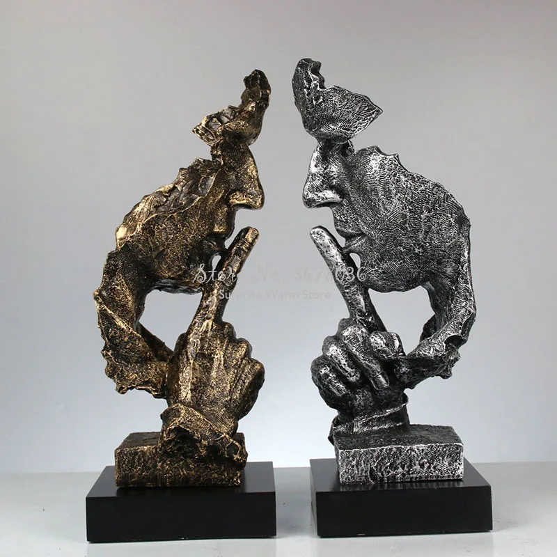 1 шт. креативные художественные украшения для гостиной Тишина это Золотая