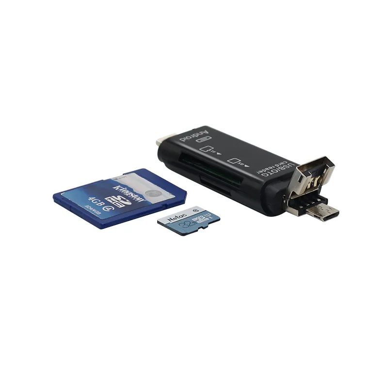 Многофункциональный 3 в 1 Micro usb type-C OTG флэш-накопитель адаптер type-C Кардридер разъем SD TF OTG кард-ридер