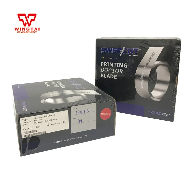 

550# MicroNox II Swedcut Stainless steel Coating Doctor Blades For Paper