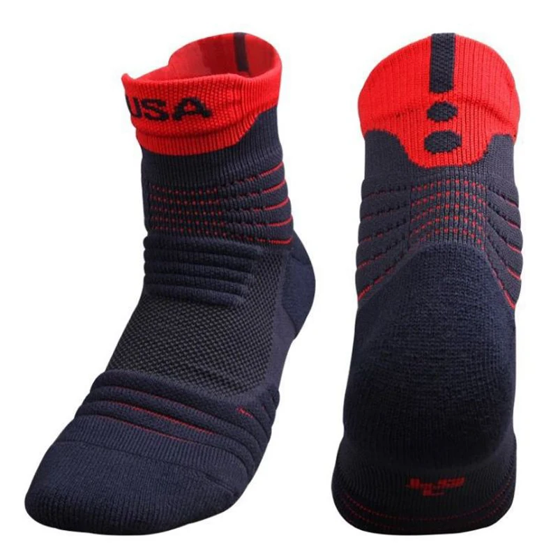 New Men Elite Outdoor Sports Basketball Socks Men Cycling Socks Thicker Towel Bottom Non-Slip Male Compression Socks Men's Socks