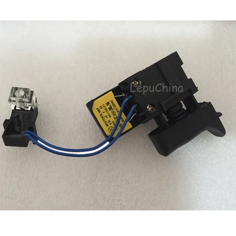 

High quality the Electric hammer Drill Speed Control Switch replacement for Makita HR2460 HR2470 HR 2470FT With LED light