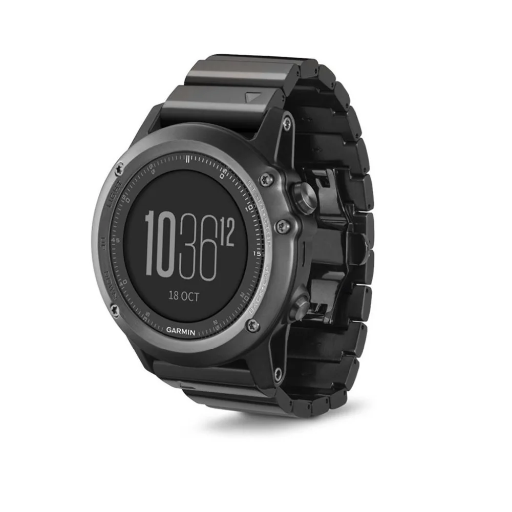 26 мм Нержавеющая сталь металлический ремешок для наручных gps-часов Garmin Fenix 3 полосы Совместимость HR сапфир D2 Tactix Quatix Bravo с T