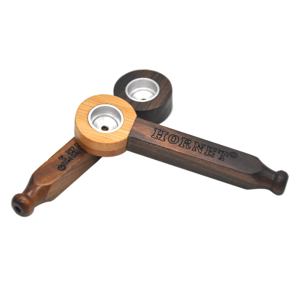 HORNET карманная деревянная травяная табачная трубка ручной работы с лесистой