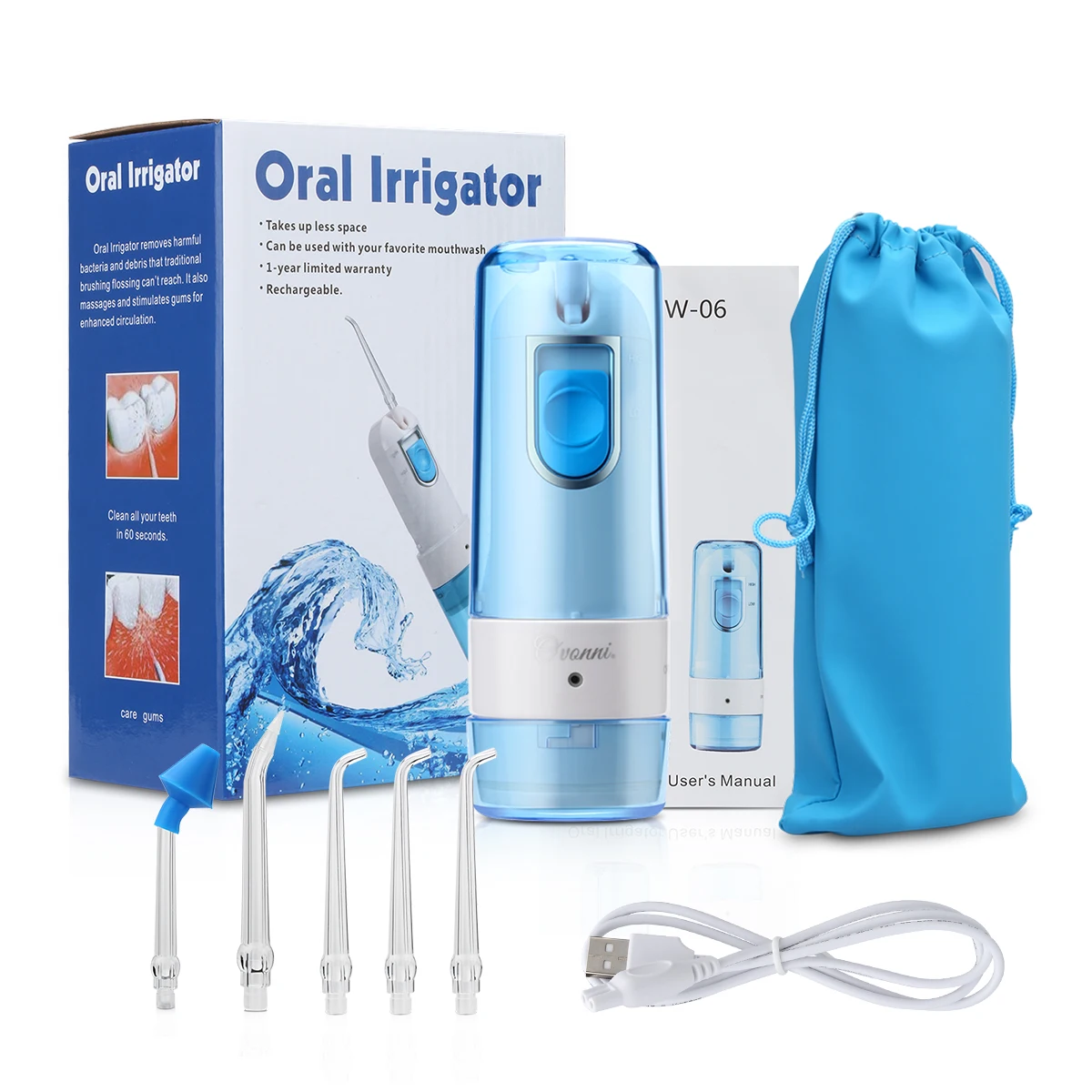 Ovonni зубные Flosser Ирригатор для полости рта Вода Портативный ирригатор