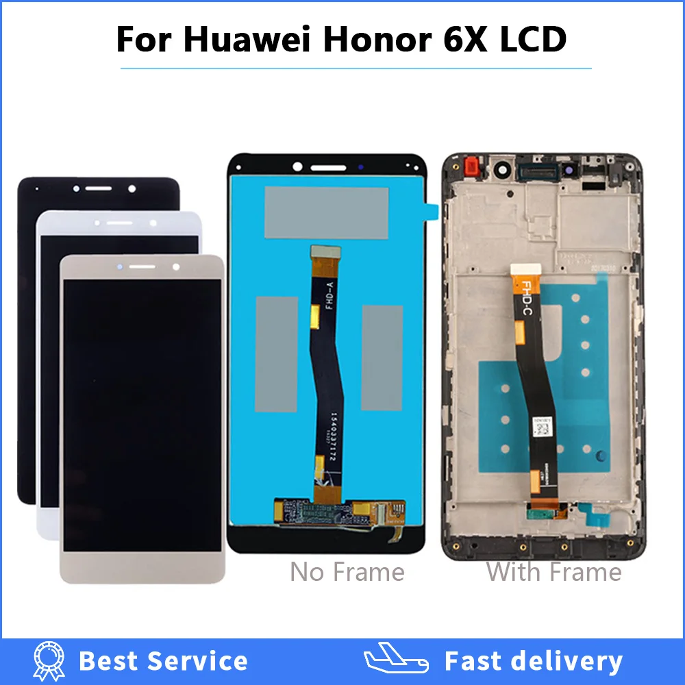 ЖК-дисплей для Huawei Honor 6X ЖК-BLN-L24 BLN-AL10 BLN-L21 сенсорный экран GR5 2017 дигитайзер в сборе |