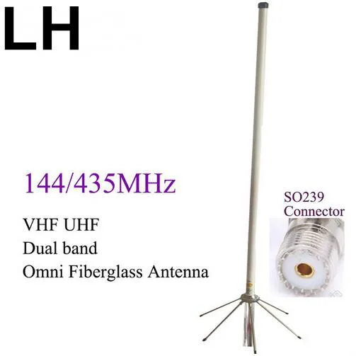 

Двухдиапазонная Стекловолоконная антенна 144 м 435 м vhf uhf ham Радио ретранслятор крыши Входная антенна