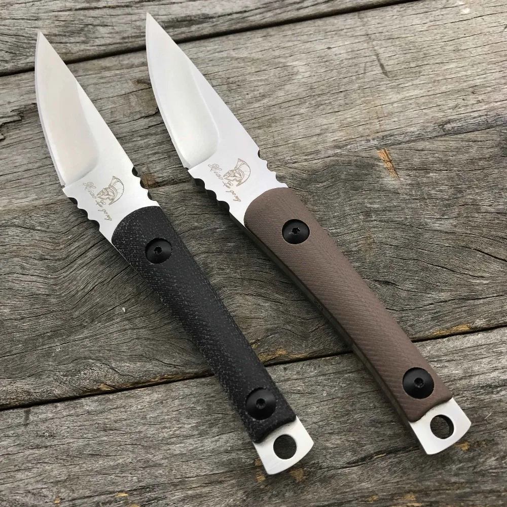 LDT Малый Rue работника фиксированным лезвием Ножи D2 лезвие G10 Ручка выживания Отдых