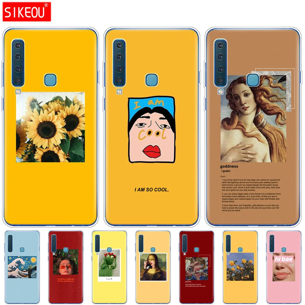 Чехол для samsung A50 чехол для samsung Galaxy A50 A60 A10 A30 A40 A70 50 A9 A7 coque Модный мягкий дизайнерский арт