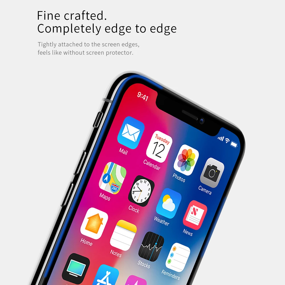 Nillkin glass film for iPhone Xs max curved full screen Anti-Explosion protector Anti-broken Screen Protector | Мобильные телефоны