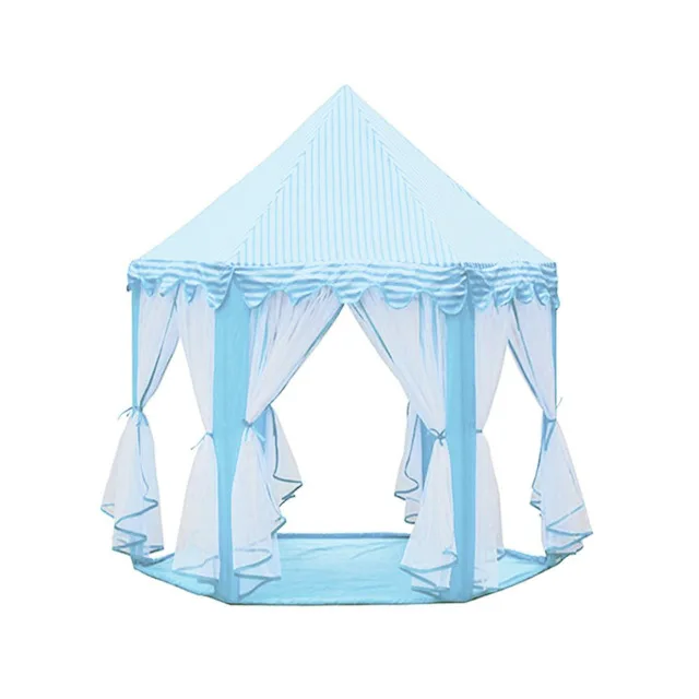 Blue Tent Детская палатка, детский домик, шестигранный шар, бассейн, типи, палатка, портативная складная палатка, детский игровой домик, детская принцесса, игровой замок, палатка - Цвет: Blue Tent