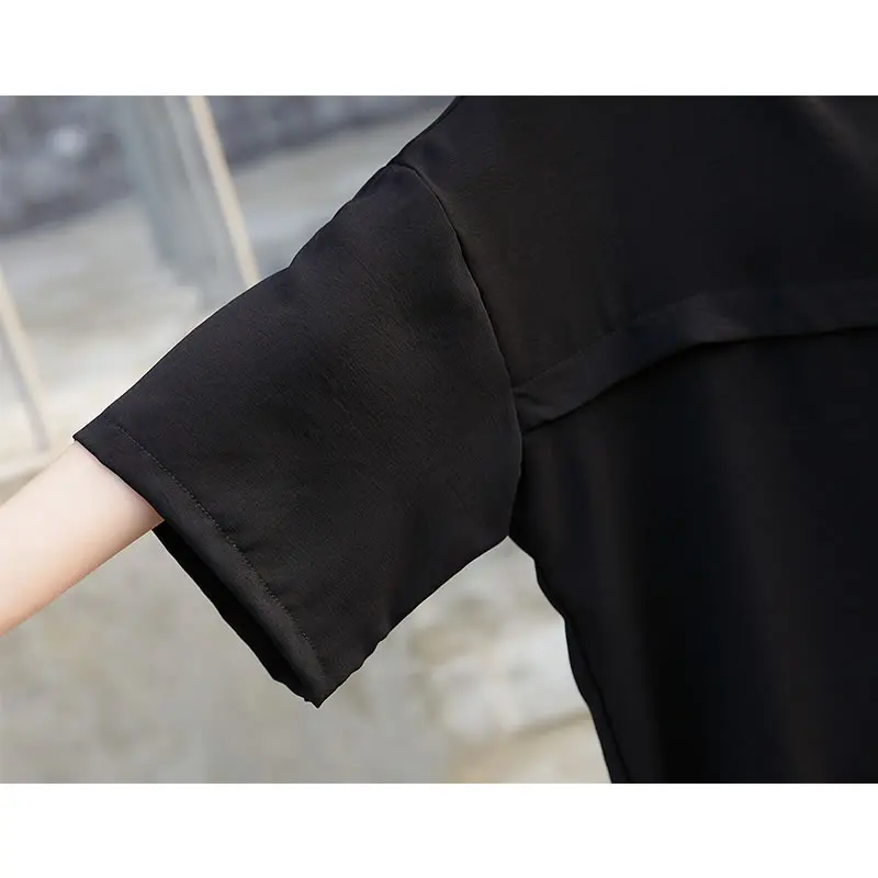 [XITAO] Новинка 2019 женское Повседневное платье до середины голени с отложным