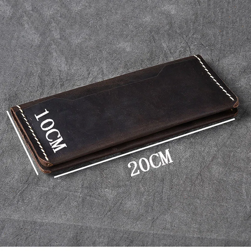 AETOO Handmade Crazy Horse Leather Long Wallet Simple Cloth | Багаж и сумки