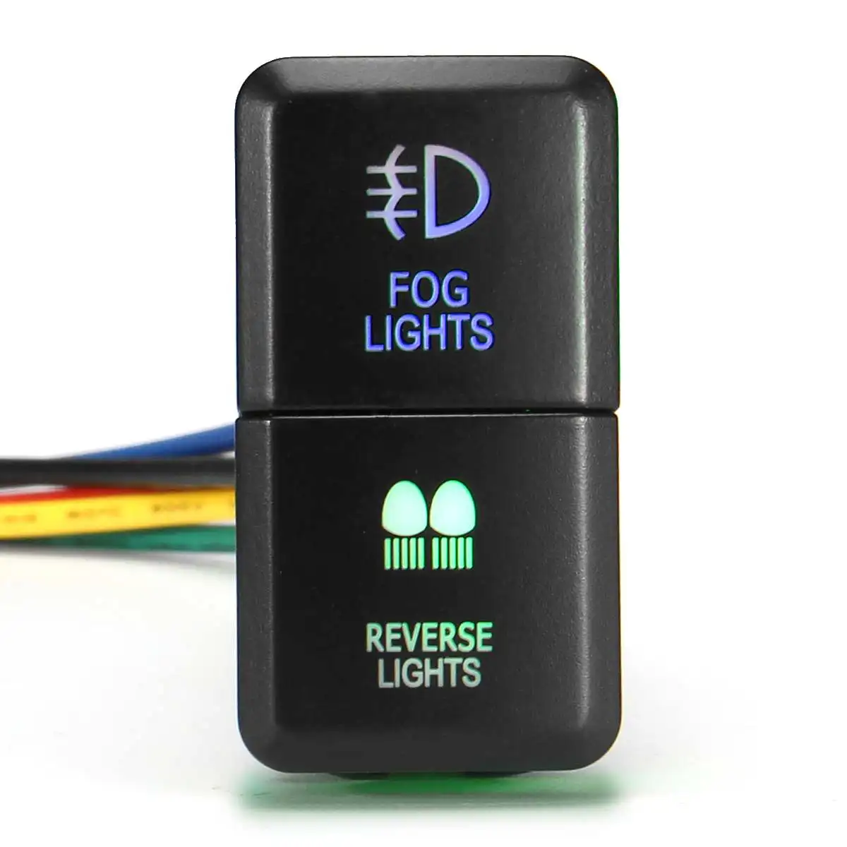 Fog Reverse Lights 12 В двойной точечный противотуманный задний светодиодный светильник на крышу для Toyota Prado Hilux Landcruiser - Цвет: Fog Reverse Lights