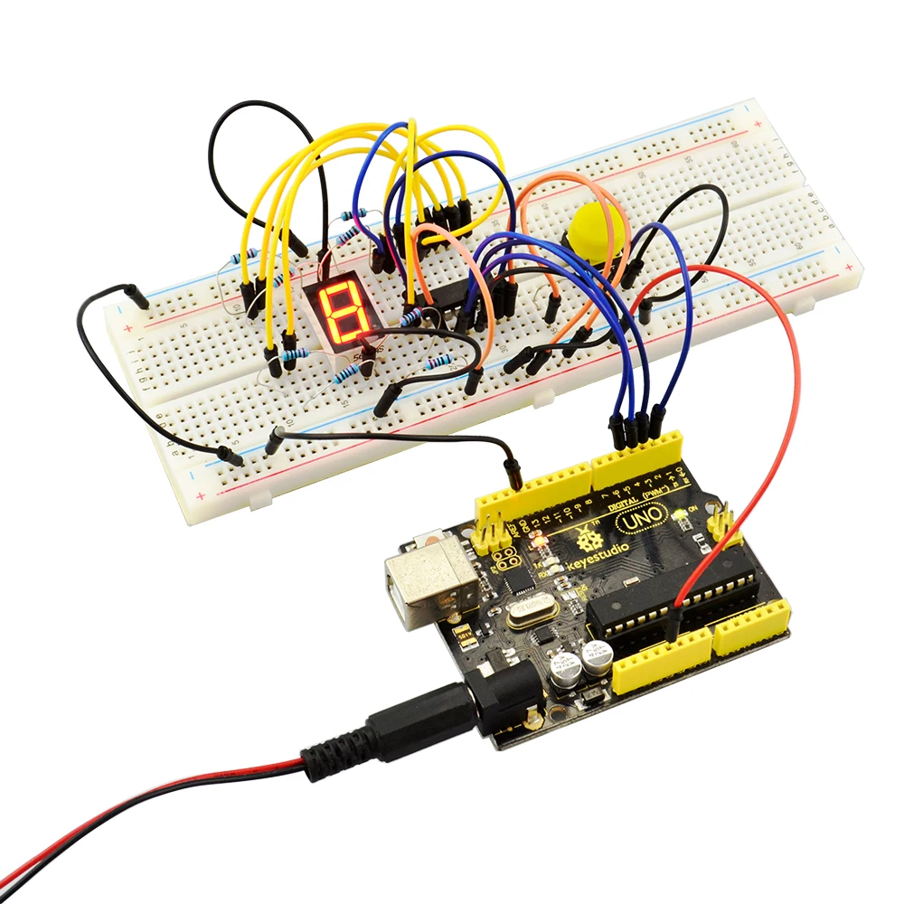 Новинка! Keyestudio базовый стартовый набор(Uno R3) обучающий комплект для Arduino стартер