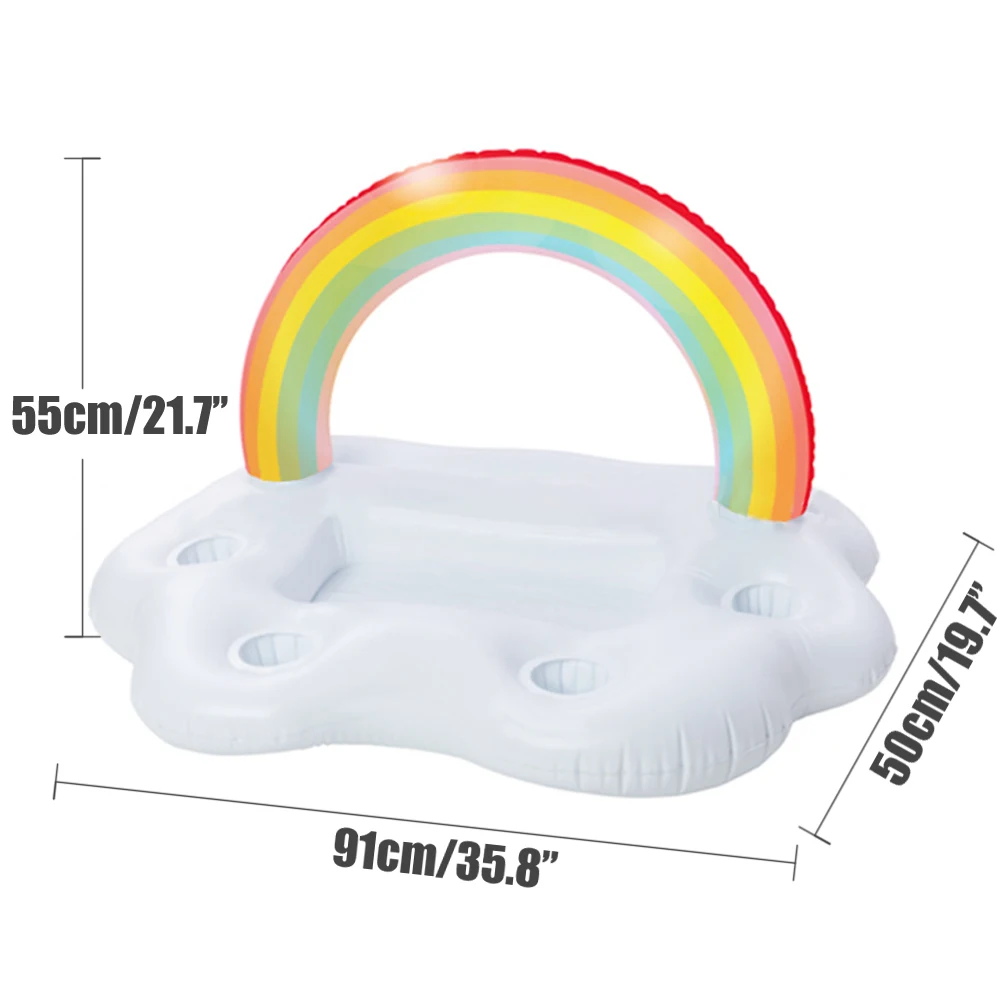 Держатель для напитков Rainbow Cloud кулер пляжной вечеринки новинка 2019 надувные