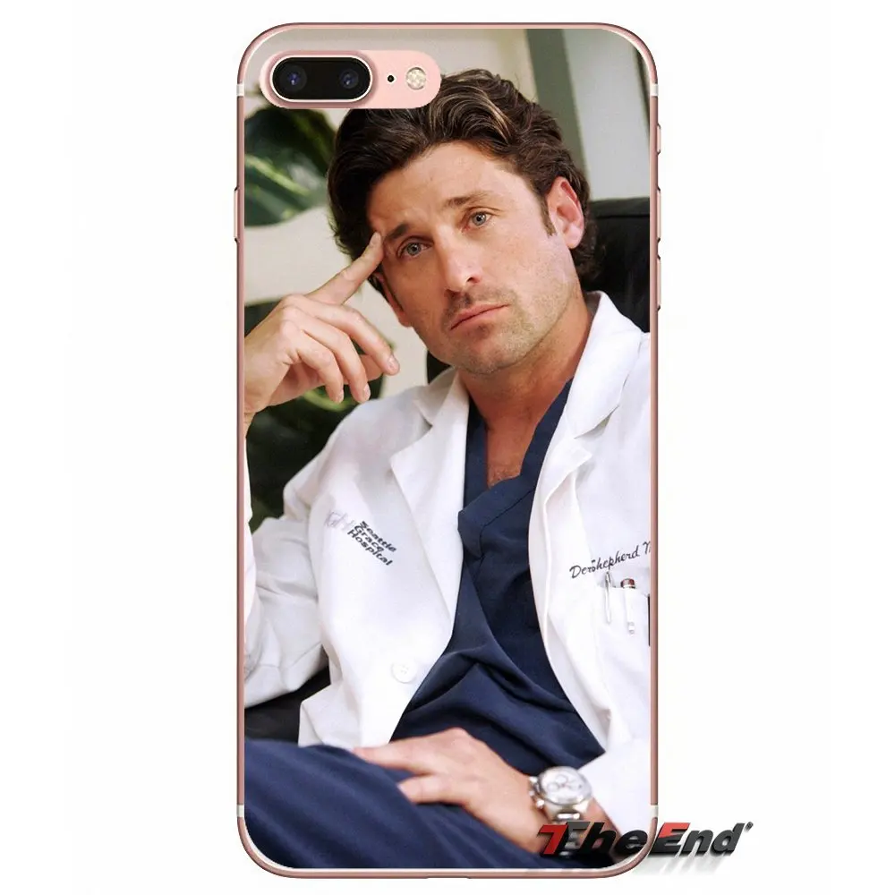 Чехол для телефона Derek Shepherd Greys Anatomy iPhone X 4 4S 5 5S 5C SE 6 6S 7 8 Plus Samsung Galaxy J1 J3 J5 J7 A3 A5 2016