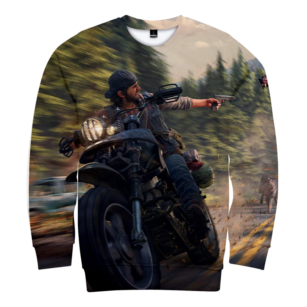 Модные days gone толстовка мужская Круглый воротник с длинными рукавами Толстовка days gone игры Harajuku топ с принтом в стиле хип-хоп толстовка