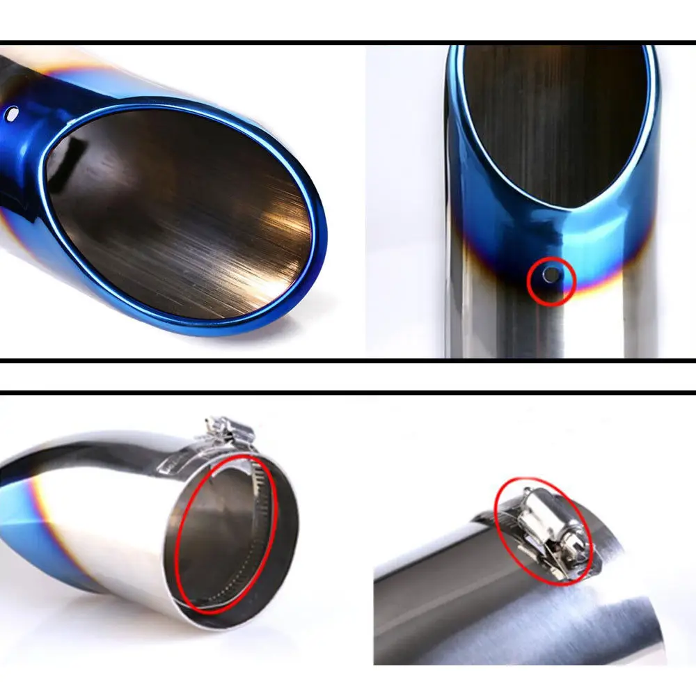 1 шт. глушитель выхлопной трубы из нержавеющей стали для X-trail Carola Fit ST Cruze Focus 2 3 MK4 |