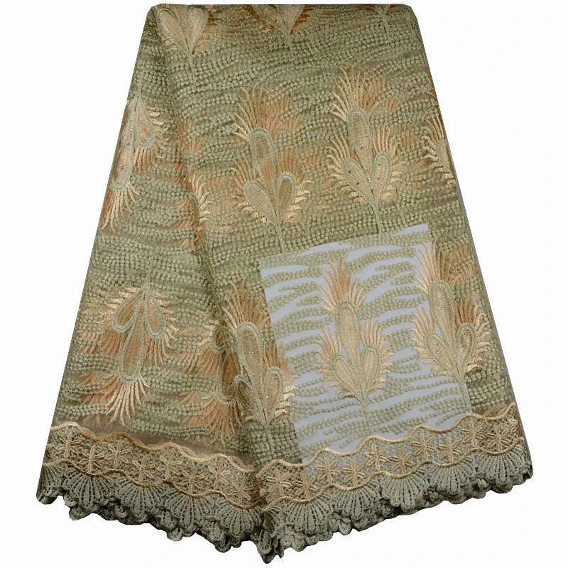 Африканский Вышивки Высокого Качества Африканская Шнур Кружева Органзы
