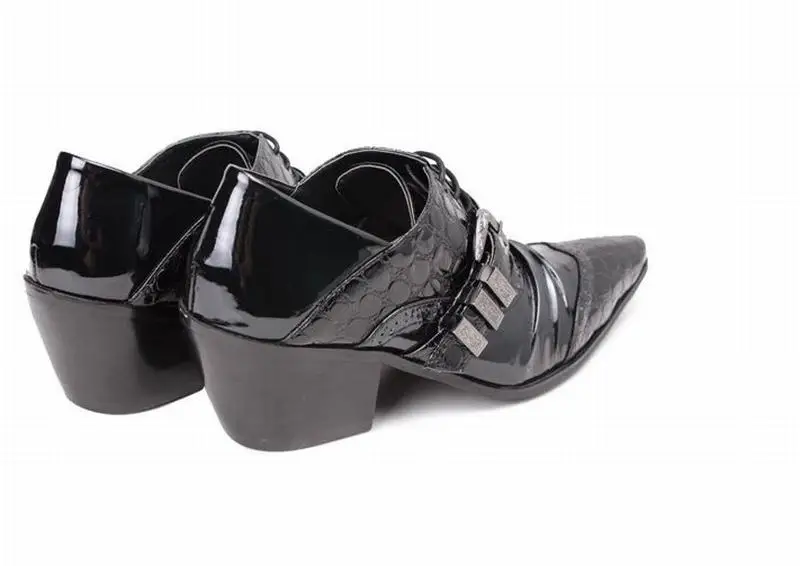 Новинка 2017 года Мужские Модные Туфли оксфорды в стиле пэчворк с острым носком и