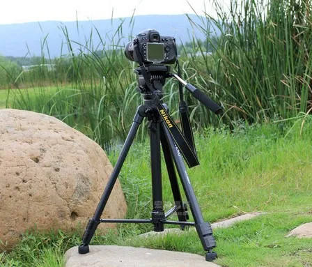 Фото профессиональная видеокамера DV штатив YUNTENG 880 VCT-880 для Canon Nikon sony алюминиевый штатив сумка держатель телефона
