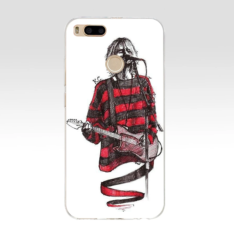 228AQ Nirvana Kurt Cobain Silicone Soft Tpu Cover phone Case for xiaomi redmi 4a 6a 4x note 5a pro mi a1 | Мобильные телефоны и