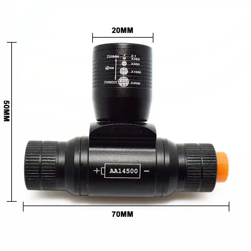 Тактический налобный фонарь светодиодный Масштабируемые 3 режим фонарик на лоб с