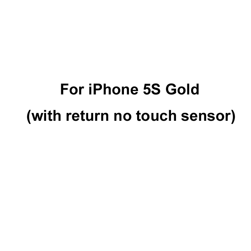 For iPhone 5S Gold Сенсорный датчик отпечатков пальцев гибкий кабель для iPhone 5S 6 6 Plus 6S 6S Plus 7 7 Plus Кнопка возврата домой отпечатков пальцев Touch ID - Цвет: For iPhone 5S Gold