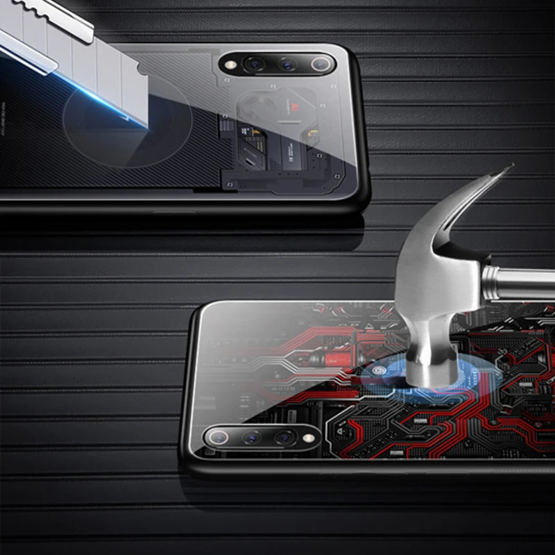Чехол для Xiaomi Mi 9 SE закаленное стекло защита от падения задняя крышка mi9SE чехол с