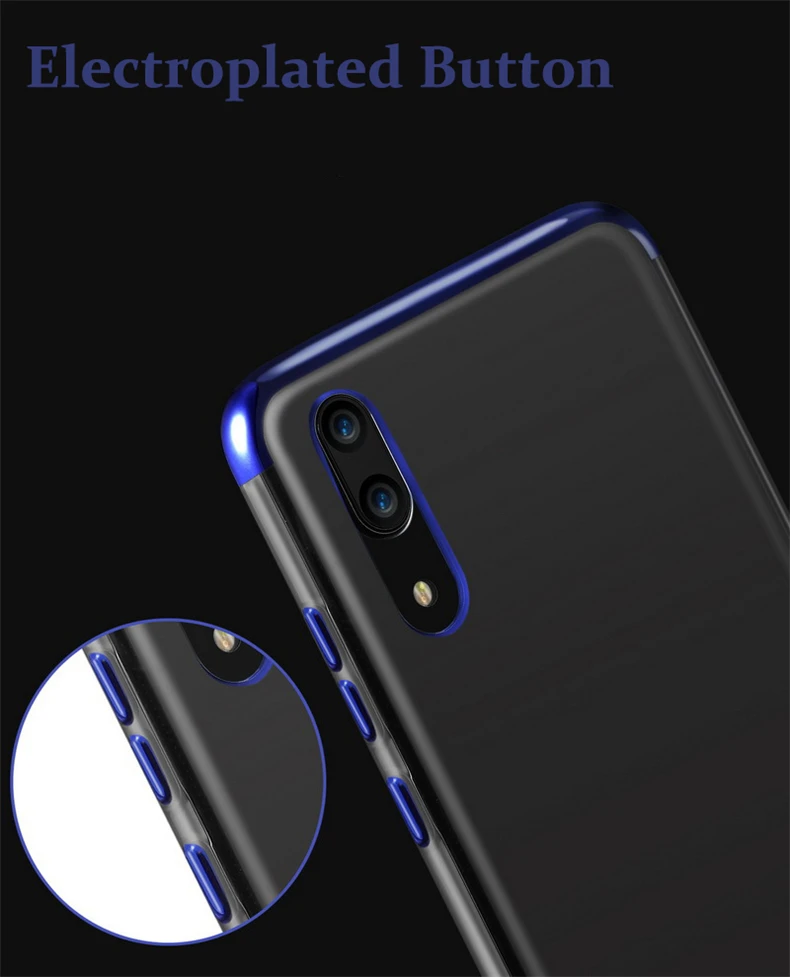 Силиконовый чехол-бампер с покрытием P20 Lite для huawei P20 P20 Lite Pro, мягкий силиконовый прозрачный чехол из ТПУ для huawei P 20