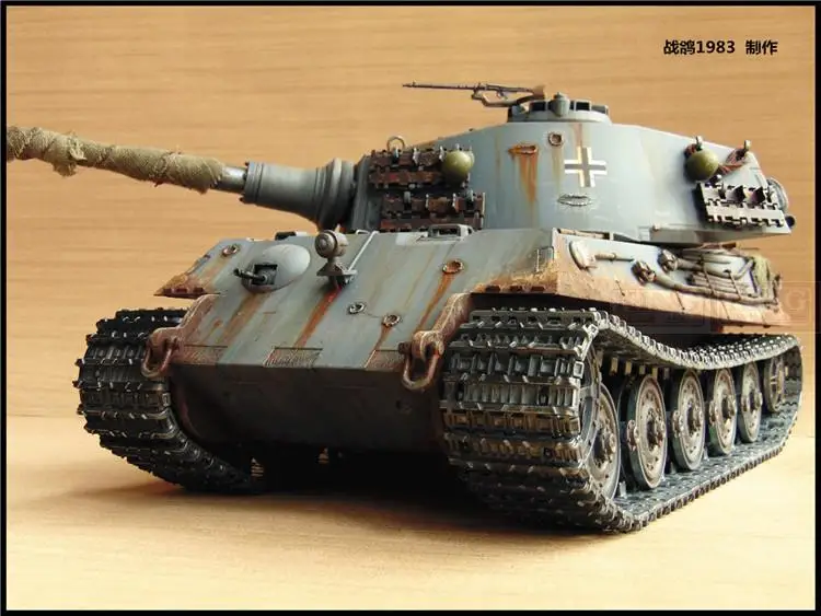 KNL хобби 1:16 RC король модель танка Тигр пульт дистанционного управления OEM Тяжелое покрытие краски, чтобы сделать старый обновление