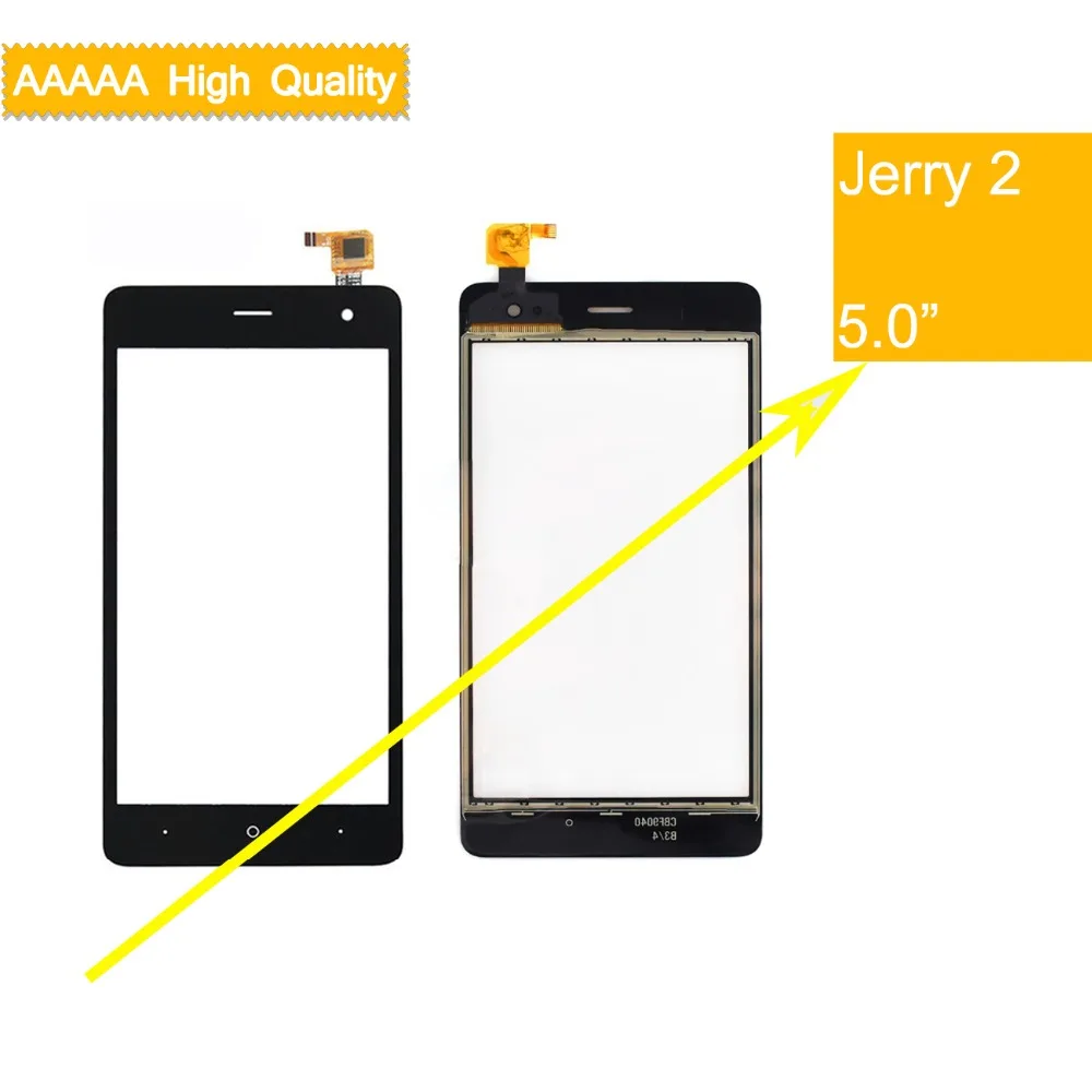 Сенсорный экран для Wiko Jerry 2 Сенсорная панель дигитайзер стеклянный датчик Jerry2