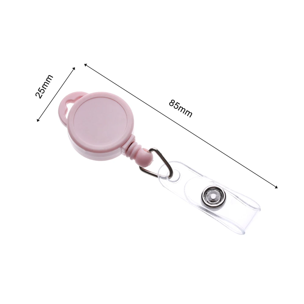 Retractable Pull Badge ID Lanyard Name Tag Card Holder Reels Key Ring Chain Anti-Lost Clips School student office Supplies | Канцтовары