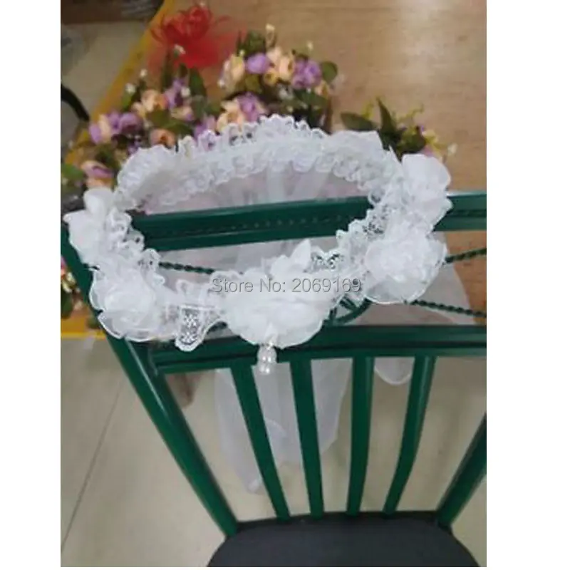 Новинка 2020 белая и розовая Цветочная свадебная вуаль для девочки с венком