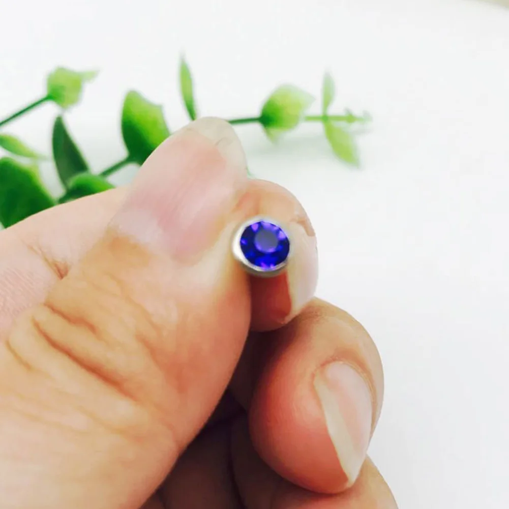 100 шт. 6 мм Nailheads сумки небольшой круглый DIY костюмы металлический край заклепка из