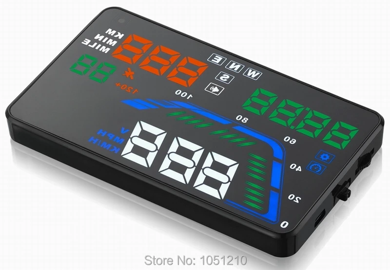 Ouchuangbo Q7 5 дюймов HD GPS Hud Автомобильный цифровой дисплей|projector speedometer|gps car hudcar speedometer