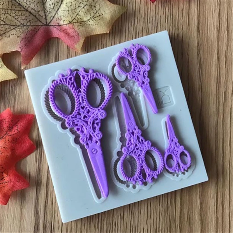 Силиконовые ножницы Sugarcraft форма для украшения торта инструменты шоколадной