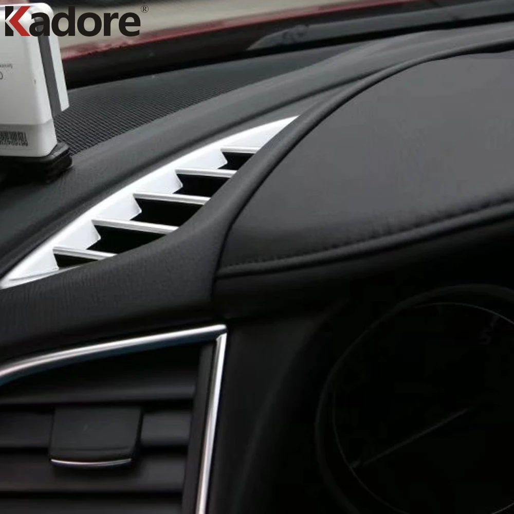 Для Mazda 6 Atenza M6 2017 ABS Матовая Внутренняя Передняя Крышка Кондиционера накладка на