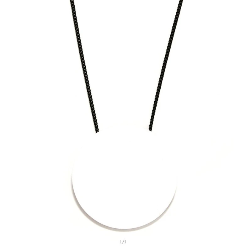 2017 новейшее большое круглое акриловое ожерелье мода модный длинный кулон 7 стиль