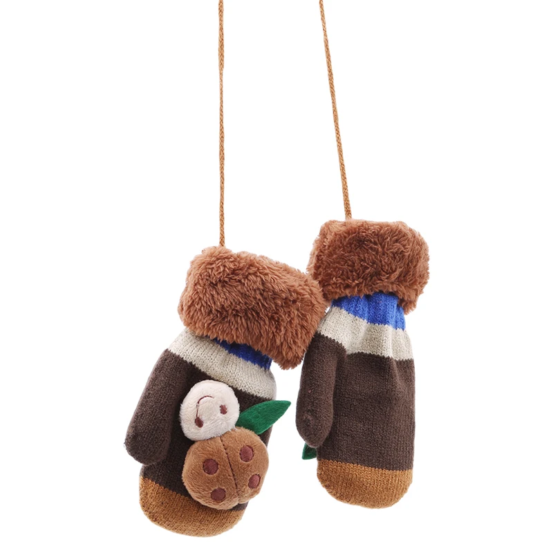 

Baby Mittens Winter Gloves Cute Cartoon Thicken Hot Infant Baby Handschoenen Girls Boys Of Winter Warm Baby Gloves