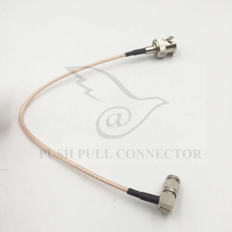 BNC папа перегородка 75Ohm прямой под прямым углом 1 0/2 3 DIN RF коаксиальный RG179 SDI кабель