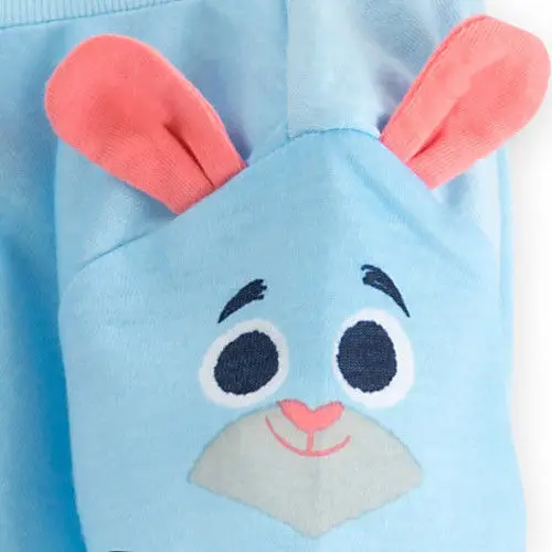 Весенне-летний детский комплект одежды 2016 года с рисунком кролика для девочек