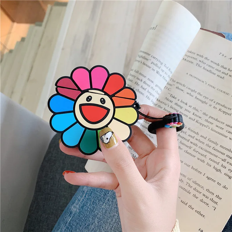 Милый 3D чехол для телефона AirPods, силиконовый чехол для Apple AirPods, 2 шт., прозрачный беспроводной чехол для наушников, сумка