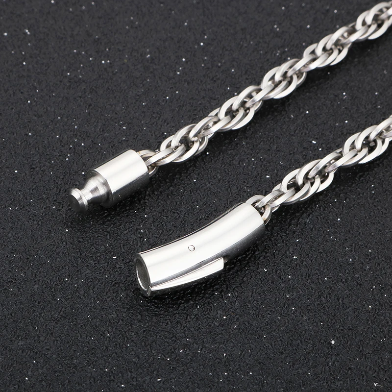 Мужское ожерелье из витой цепи стали 5/7 мм|Цепочки| |