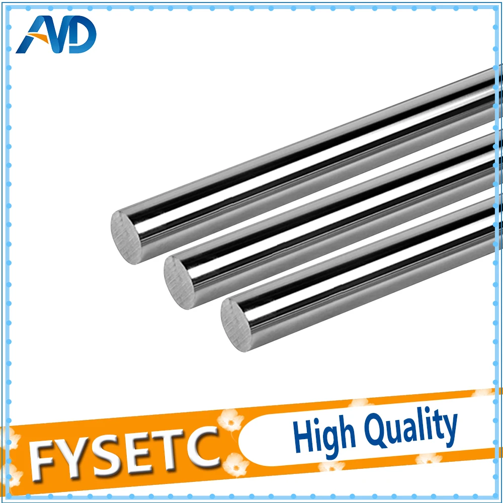 

5pcs 3D Printer Smooth Rod Pack Prusa i3 OD 8mm Length 20mm/320mm/350mm/370mm Linear Shaft Optical Axis Chrome Plated